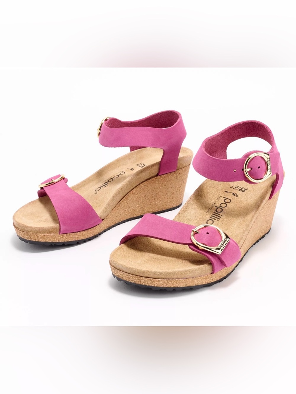 Papillio Birkenstock Soley Nubuck Leather Boysenberry. MSRP $155